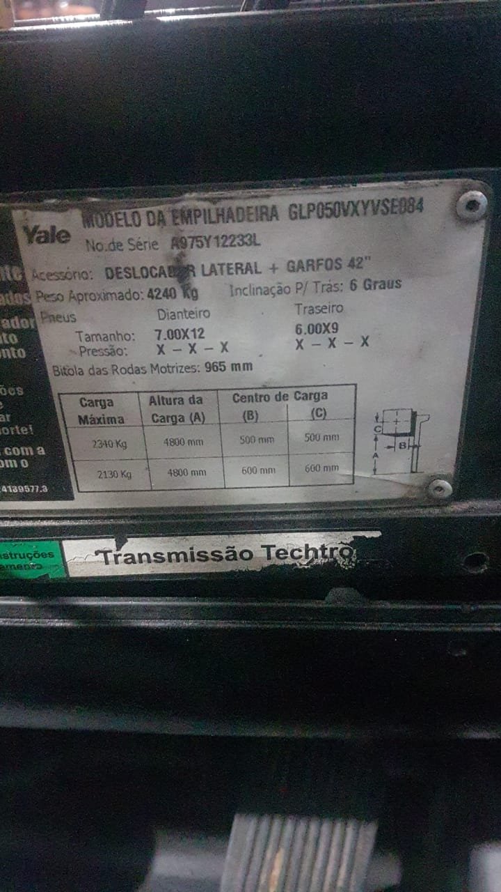 Empilhadeira Combustão - Yale - GLP050VX