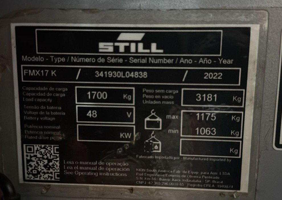Empilhadeira Retrátil - Still - FMX17NG