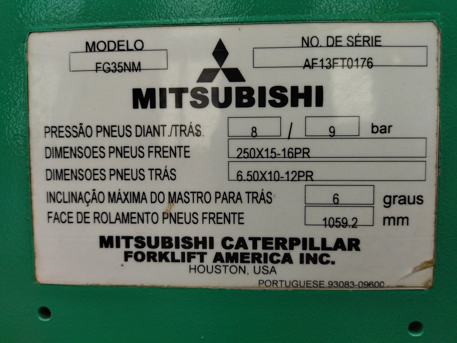 Empilhadeira Combustão - Mitsubishi - FG35NM