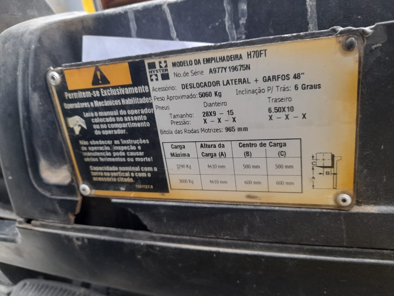 Empilhadeira Combustão - Hyster - H70FT