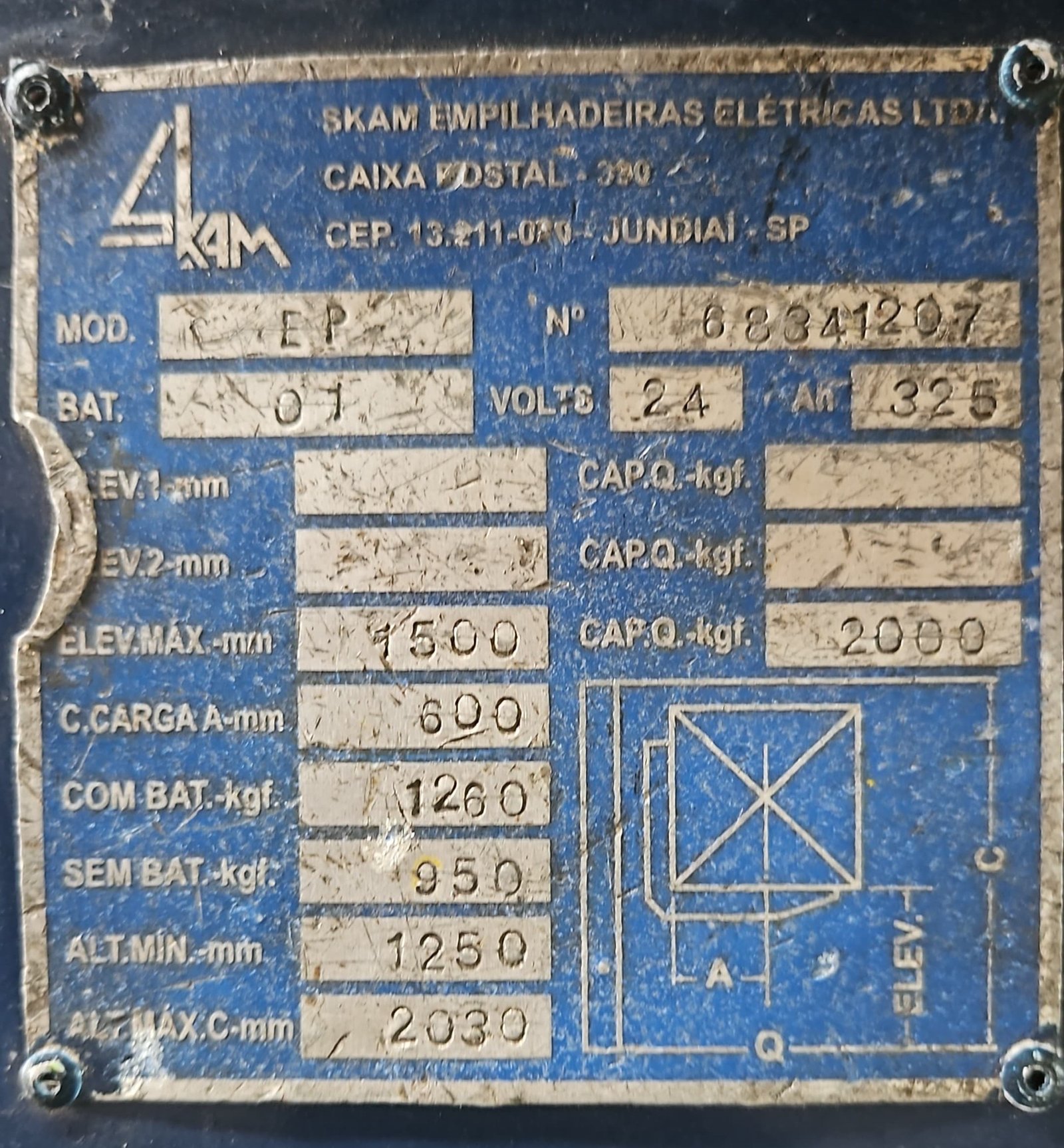 Empilhadeira Paleteira - Skam - EPR