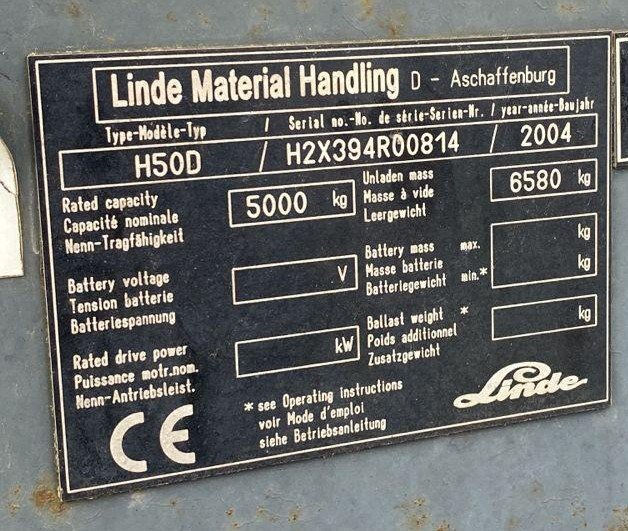 Empilhadeira Combustão - Linde - H50D