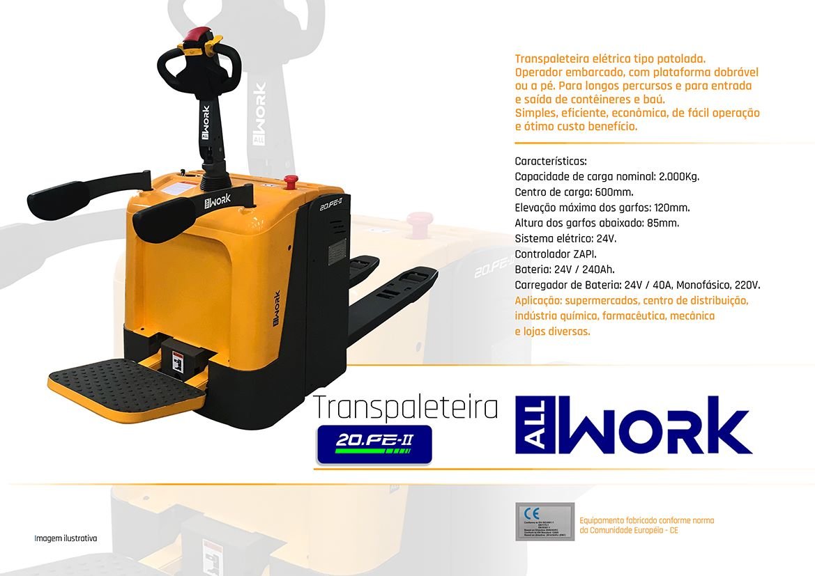 Empilhadeira Transpaleteira - All Work - 20PE-II